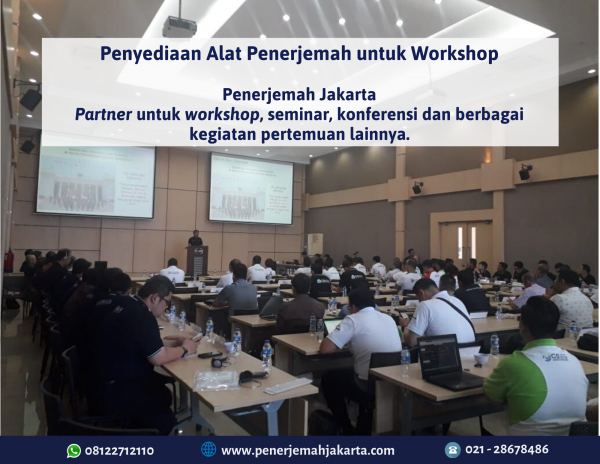 Sewa Alat Penerjemah untuk Workshop