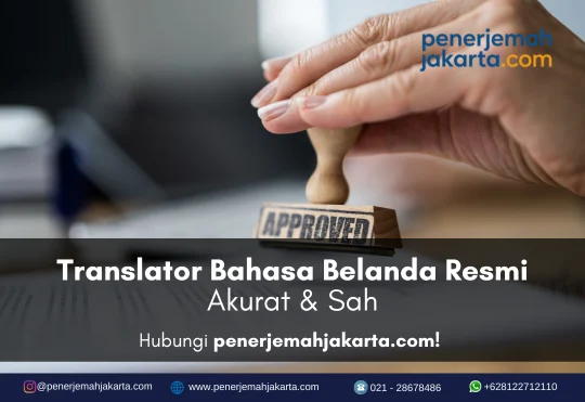 Translator Bahasa Belanda Resmi