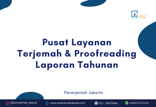 Terjemah Laporan Tahunan