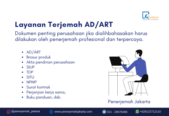 Layanan Terjemah ADART