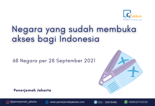 negara yang membuka akses bagi Indonesia