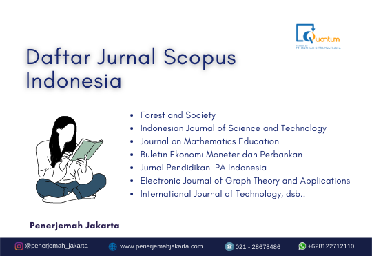 Daftar Jurnal Scopus Indonesia