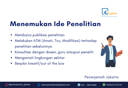 Menemukan Ide Penelitian