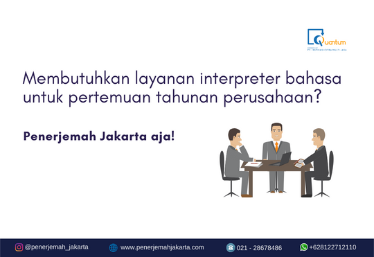 Interpreter Bahasa untuk Pertemuan Tahunan Perusahaan