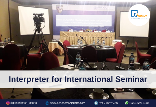 Interpreter for International Seminar