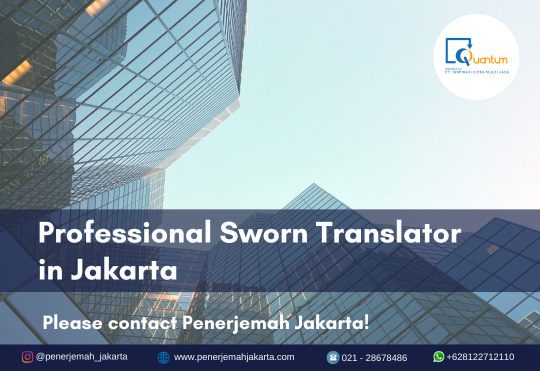 Professional Sworn Translator in Jakarta