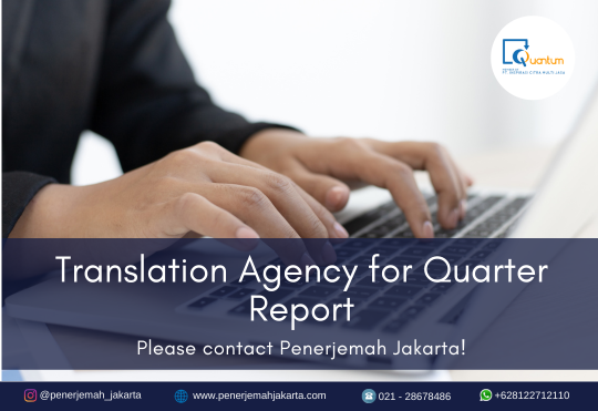 Translation Agency for Quarter Report
