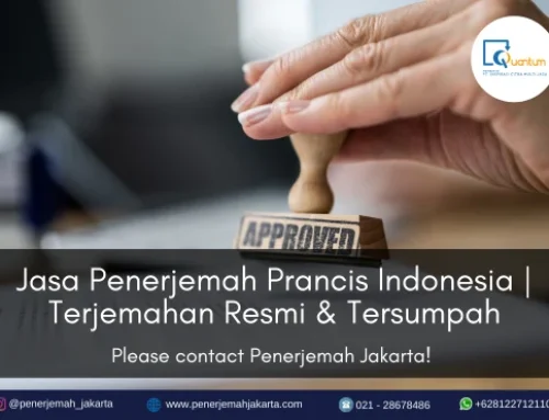 Jasa Penerjemah Prancis Indonesia | Resmi & Tersumpah