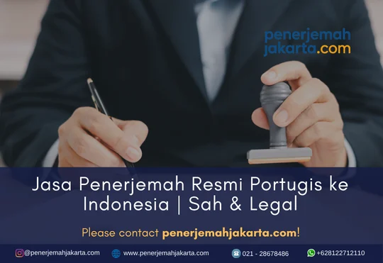 Jasa Penerjemah Resmi Portugis ke Indonesia - Sah dan Legal